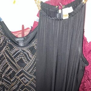 Michael Kors Black and Gold Dress